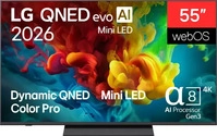 LG 55QNED83B6A.AEUD, LG 55QNED83B6A.AEUD, QNED-Fernseher 139 cm (55 Zoll), schwarz,