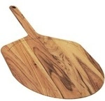 Akazienholz Pizzaschieber & Servierbrett M, 12", Schneidebrett