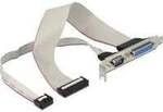 Slotblende Parallel 25 Pin Header + Seriell 9 Pin Header > Parallel Buchse +...