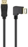 Kabel DisplayPort Stecker 90&deg; > DisplayPort Stecker, 8K / 144Hz