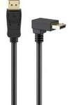 Kabel DisplayPort Stecker 90&deg; > DisplayPort Stecker, 8K / 144Hz