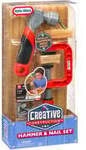Litte Tikes Creative Construction - Hammer- und Nagel-Set, Kinderwerkzeug