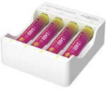 Lithium-Ladeger&auml;t Pure Power Set 4&times; Micro AAA Akkus und Lademodul
