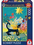 Rosina Wachtmeister: Katze im Bl&uuml;tenmeer, Puzzle