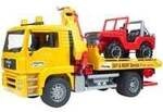 MAN TGA Abschlepp-LKW mit Gel&auml;ndewagen, Modellfahrzeug