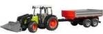 Claas Nectis 267 F mit Frontlader und Bordwandanh&auml;nger, Modellfahrzeug