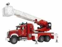MACK Granite Feuerwehrleiterwagen, Modellfahrzeug - rot/weiß, mit Pumpe
