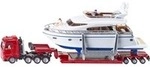 SUPER Schwertransport mit Yacht, Modellfahrzeug