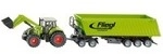 FARMER Traktor mit Frontlader, Doll und Muldenkipper, Modellfahrzeug