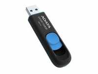 ADATA AUV128-64G-RBE, ADATA Dash Drive UV128 64 GB, USB-Stick schwarz/blau,...
