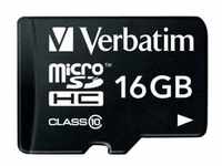 microSDHC 16 GB Class 10, Speicherkarte - schwarz, UHS-I U1, Class 10, V10