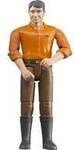 Mann Figur mit heller Haut und Hose, Spielfigur