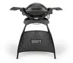 Elektrogrill Q 1400 mit Stand, Dark Grey - schwarz/grau, 2.200 Watt, mit Elektrogrill Q 1400 mit Stand, Dark Grey - schwarz/grau, 2.200 Watt, mit
