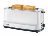 Automatik-Langschlitztoaster AT 2234 - weiß/grau, 1.400 Watt, für 4 Scheiben Toast