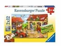 Kinderpuzzle Fleißig auf dem Bauernhof - 2x 12 Teile