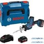 Akku-S&auml;bels&auml;ge GSA 18V-LI C Professional, 18Volt blau/schwarz, 2x Li-Ionen...