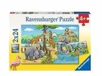 Kinderpuzzle Willkommen im Zoo - 2x 24 Teile
