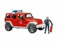 Jeep Wrangler Unlimited Rubicon Feuerwehrfahrzeug mit Feuerwehrmann, Modellfahrzeug -