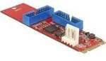 M.2 Key B+M Stecker > 2 x USB 3.0 Pfostenstecker, Konverter