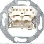Einsatz Universal-Anschlussdose ISDN Kategorie 3, 2-fach, 2 x 8-polige Schraubklemmen