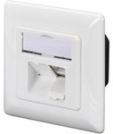 CAT.6A Datenanschlussdose, Aufputz, geschirmt, 2x RJ-45 LSA