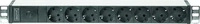 Digitus DN-95410-IT, Digitus 19" Steckdosenleiste mit Aluminiumprofil, 8-fach