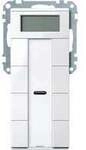 Taster 4-fach mit Raumtemperaturregler und Display, Unterputz, KNX-System