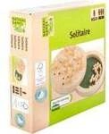 Solitaire Holzspiel mit 12 Zentimeter Durchmesser, Geschicklichkeitsspiel