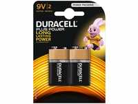 Duracell 142268, Duracell Plus, Batterie 2 Stück, E-Block (9-Volt-Block) Typ: