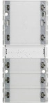 KNX Tastsensor 3 Komfort vierfach mit Inbetriebnahme-Wippe und Raumthermostat