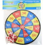 Dartscheibe Klett mit 4 B&auml;llen, Durchmesser 35 Zentimeter, Zielscheibe