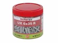 Universaldübel UX 6x35 R, Dose - grau, 185 Stück
