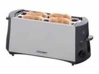 Toaster 3710 - silber/schwarz, 1.380 Watt, für 4 Scheiben Toast