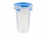 CLIP & CLOSE Frischhaltedose 0,35 Liter, Becher - transparent/blau, rund, Ø...