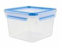 CLIP & CLOSE Frischhaltedose 1,75 Liter - transparent/blau, quadratisch