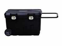 Mobile Montagebox, 90 Liter, Werkzeugwagen - schwarz, mit Trolley-Griff