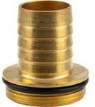 Messing Schlauchverschraubung mit Bund und O-Ring, Schlauchst&uuml;ck