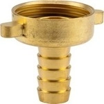 Messing-Schlauchverschraubung 33,3mm (G 1"), Schlauchst&uuml;ck