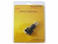 DeLOCK 61460, DeLOCK USB 2.0 Adapter, USB-A Stecker > Seriell RS-232 Stecker schwarz,