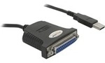 USB 1.1 Adapterkabel, USB-A Stecker > Parallel 25 Pin Buchse
