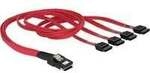 Adapterkabel mini SAS 36 Pin (SFF 8087) > 4x SATA
