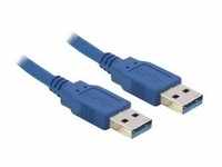 USB 3.2 Gen 1 Kabel, USB-A Stecker > USB-A Stecker - blau, 1 Meter