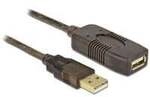 USB 2.0 Aktivverl&auml;ngerungskabel, USB-A Stecker > USB-A Buchse