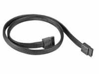 CP07 180° SATA-III, Kabel - schwarz, 50cm, Retail