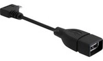 USB 2.0 Adapter, Micro USB Stecker 90&deg; > USB-A Buchse