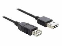 EASY-USB 2.0 Verlängerungskabel, USB-A Stecker > USB-A Buchse - schwarz, 2...