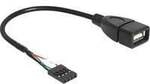 USB 2.0 Kabel, 4 Pin Header > USB-A Buchse, Adapter