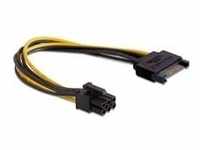 Strom-Adapterkabel 15 Pin SATA > 6 Pin PCIe - 21 cm