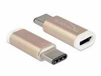 USB 2.0 Adapter, USB-C Stecker > Micro-USB Buchse - kupfer