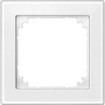 Rahmen einfach polarwei&szlig; hochkratzfest Duroplast gl&auml;nzend IP20 IK02 80,5x80,5x10,1